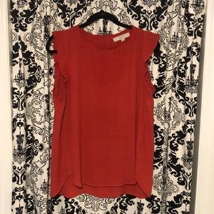 LOFT flutter sleeve tank